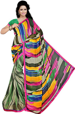 

Indian Wear Online Printed Fashion Chiffon Saree(Multicolor)