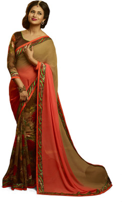 

Indianbeauty Self Design, Printed Bollywood Pure Georgette Saree(Multicolor)