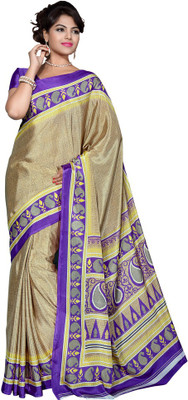 

Sunaina Printed Mysore Crepe Saree(Multicolor)