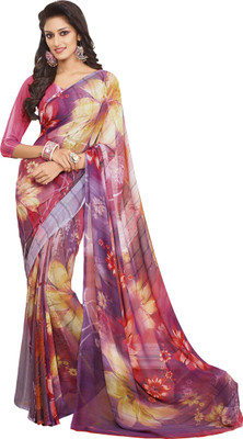 

Vishal Self Design Bollywood Georgette Saree(Multicolor)