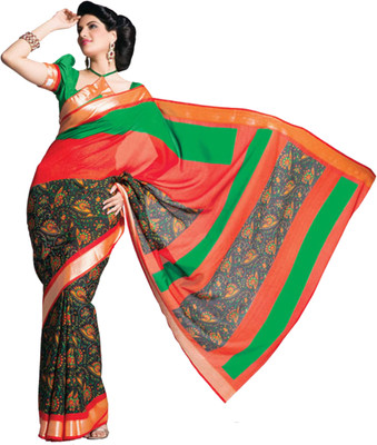 

Sunaina Printed Fashion Cotton, Silk Saree(Multicolor)