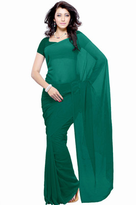 

Khushali Self Design Fashion Georgette Saree(Dark Green)
