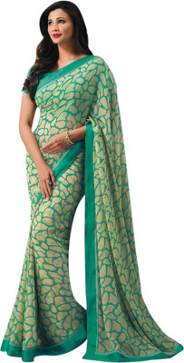 

Vishal Solid Fashion Georgette Saree(Beige)
