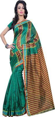 

Ansu Fashion Self Design Fashion Art Silk Saree(Green)