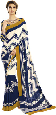 

Khushali Self Design, Printed Fashion Georgette Saree(Blue, Beige, Yellow), Beige;blue;yellow