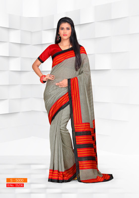 

Sunaina Printed Fashion Silk Cotton Blend Saree(Multicolor)