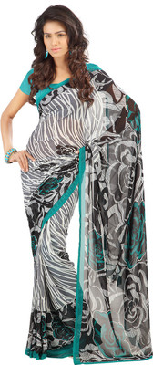 

Party Wear Dresses Printed Fashion Art Silk Saree(Multicolor), Multicolor360