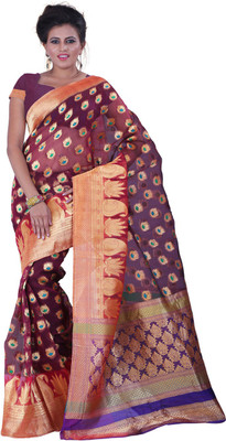 

Fashiondeal Self Design Banarasi Banarasi Silk Saree(Maroon)