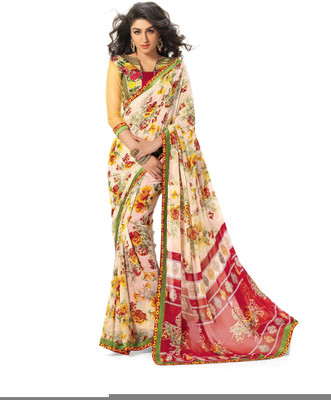 

Ridham Sarees Embroidered Fashion Handloom Georgette Saree(Multicolor)