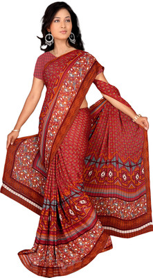 

Vardan Prints Printed Bollywood Georgette Saree(Brown)