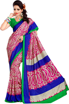 

Sunaina Printed Fashion Art Silk Saree(Multicolor)