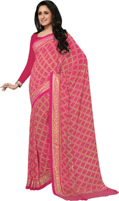 

Vishal Printed Fashion Georgette Saree(Pink)