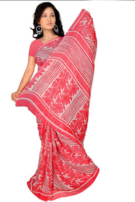

Khushali Self Design, Printed Fashion Georgette Saree(Pink, White, Multicolor), Multicolor;pink;white