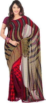 

Party Wear Dresses Printed Fashion Art Silk Saree(Multicolor), Multicolor140