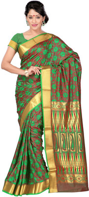 

Saara Self Design Fashion Art Silk Saree(Multicolor), Multicolour