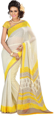 

Indian Wear Online Printed Fashion Georgette Saree(Multicolor), Multicolor122