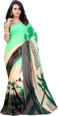 

Khoobee Self Design, Printed Fashion Chiffon Saree(Multicolor)