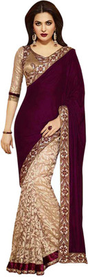 

Aksh Fashion Embroidered Fashion Georgette Saree(Maroon)