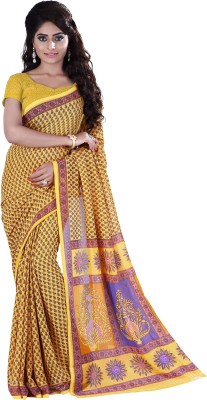 

Khushali Self Design, Printed Fashion Georgette Saree(Yellow, Purple), Purple;yellow