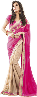 

Vishal Self Design Bollywood Georgette Saree(Pink)