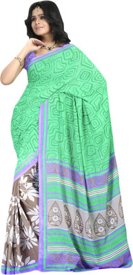 

Saara Geometric Print Daily Wear Georgette Saree(Yellow, White)