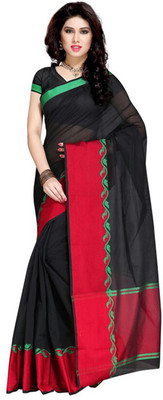 

Ishin Woven Fashion Banarasi Silk Saree(Black)