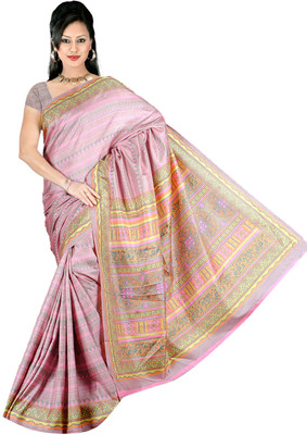 

Jiya Self Design, Printed Fashion Chiffon Saree(Pink, Multicolor), Multicolor;pink