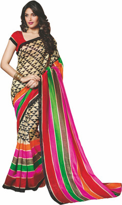 

Sunaina Printed Fashion Cotton Linen Blend Saree(Multicolor)