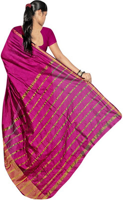 

Party Wear Dresses Printed Fashion Art Silk Saree(Pink)