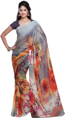 

Desi Butik Printed Fashion Art Silk Saree(Multicolor)