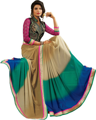 

Lovelylook Embroidered Fashion Georgette Saree(Multicolor)