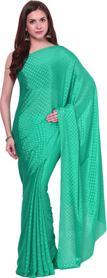 

Aksara Self Design Daily Wear Crepe Saree(Light Green)