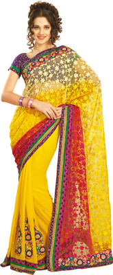 

Chirag Sarees Self Design Fashion Chiffon Saree(Multicolor)