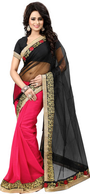 

Natraj Embroidered Bollywood Cotton Saree(Multicolor)