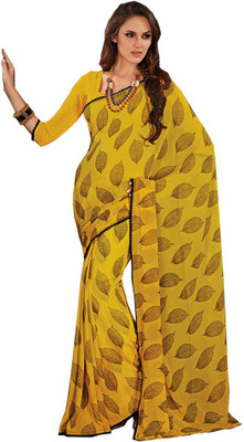 

Indian Wear Online Printed Fashion Pure Chiffon Saree(Multicolor), Multicolor490