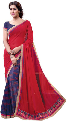 

Vipul Printed Fashion Georgette Saree(Red)