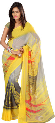 

Indian Wear Online Printed Fashion Georgette Saree(Multicolor), Multicolor76