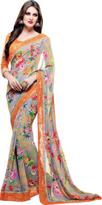 

Vishal Self Design Bollywood Georgette Saree(Grey)