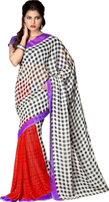 

Kanheyas Printed Fashion Handloom Chiffon Saree(Multicolor)