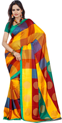 

Sunaina Printed Mysore Art Silk Saree(Multicolor)