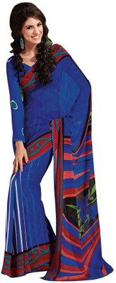 

Party Wear Dresses Printed Fashion Pure Chiffon Saree(Multicolor)