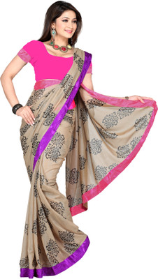 

Vishal Printed Daily Wear Georgette Saree(Multicolor), Brown