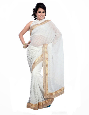 

Indian Wear Online Printed Fashion Georgette Saree(Multicolor), Multicolor577