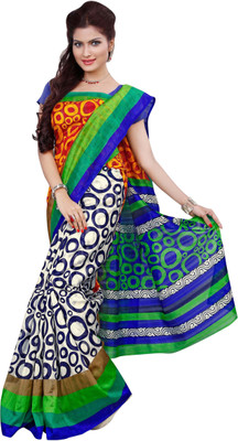 

Khushali Self Design, Printed Fashion Art Silk Saree(Multicolor, Beige, Dark Blue), Beige;dark blue;multicolor