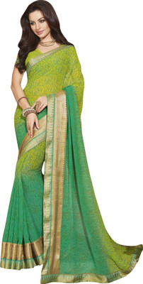 

Vishal Self Design Bollywood Georgette Saree(Green)
