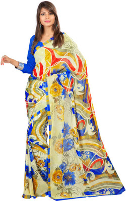 

Party Wear Dresses Printed Fashion Art Silk Saree(Multicolor), Multicolor299