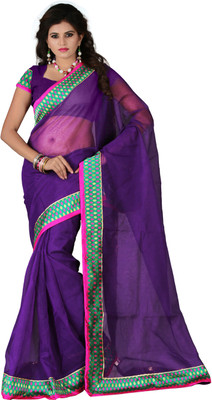 

It's Banii Woven Banarasi Handloom Banarasi Silk Saree(Purple)