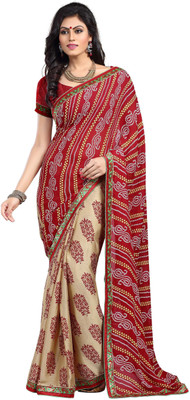 

Stylezone Printed Bollywood Georgette Saree(Beige)