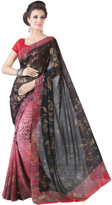 

Khushali Self Design, Printed Fashion Georgette Saree(Black, Pink, Multicolor), Black;multicolor;pink