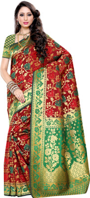 

Mimosa Woven Kanjivaram Art Silk Saree(Maroon)